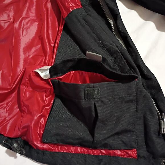 Lands' End 3-in-1 Women's s (6/8) Winter Jacket (Squall?) Hidden Hood Black - Picture 9 of 16